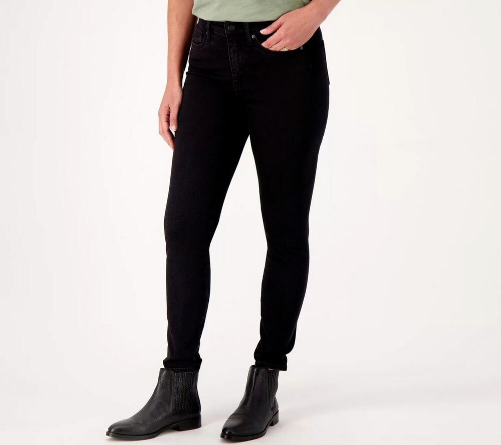NYDJ Ami Skinny Jeans Size 24WP Petite Short NWT Black Seamless Lift Tuck